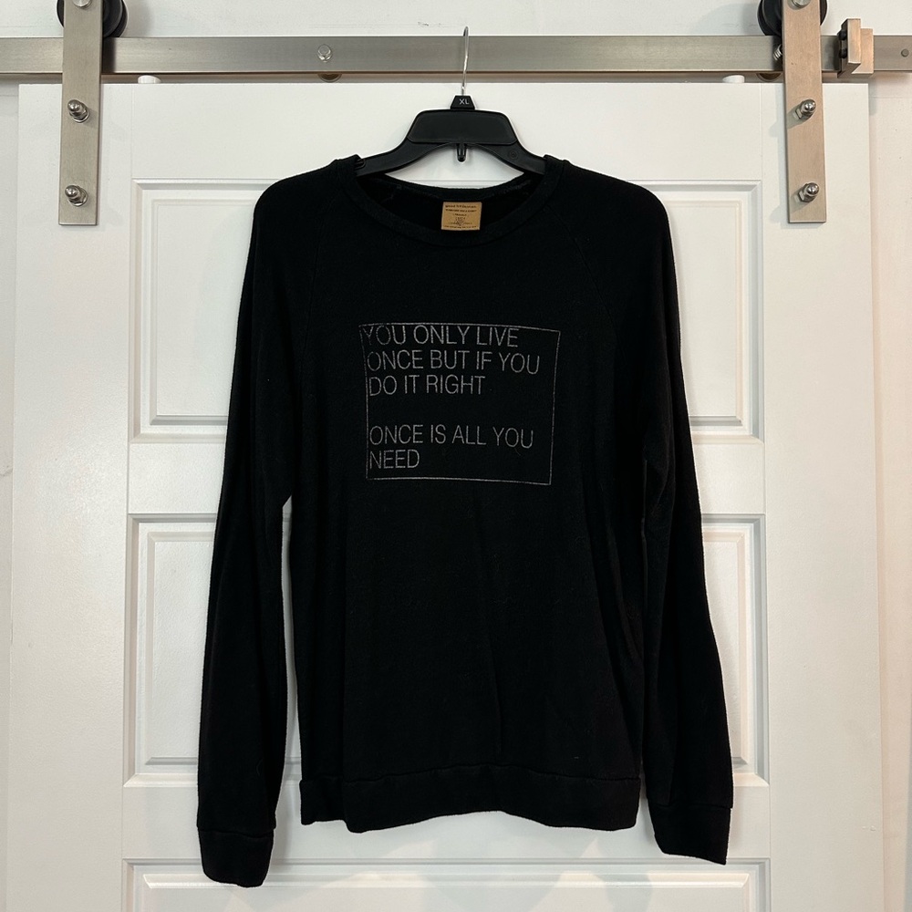 good hYOUman Black Sweatshirt (Size XS)